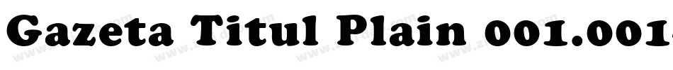 Gazeta Titul Plain 001.001字体转换